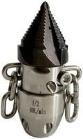 40L Sewer Pipe Blocked Drain Jetting Spray Nozzle High Pressure Rope & Chain Sling Rotating(WHITE) by Unknown