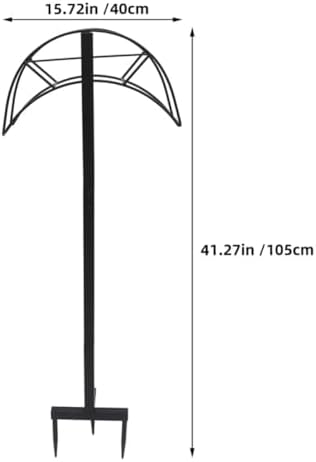 Freestanding Garden Hose Holder Stand, Iron Rack for Outdoor Use - Image 2