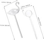 Kisangel 2pcs Automatic Self-Watering Plant Spikes for Indoor Plants, Glass Water Dripper Stakes, Home Garden Irrigation Device for Potted Greenery and Balcony Planters - Image 2