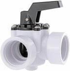 3 Way Diverter Water Valve Abplag1 1/2" Female Universal Combo Hose Adapter with Hose Clamps for Garden Pool Diverter to 1.25" or 1.5" Diameter Hose 3 Way Valve. - Image 3