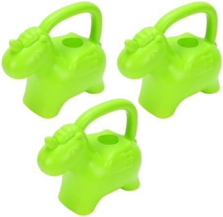 3 Watering Can Horse Shape Plastic 24x20x10cm Cute Garden Irrigation Tool for Kids Indoor Outdoor Plant Care by ZJchao
