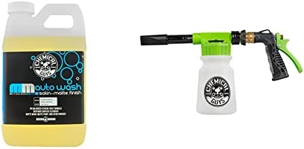 Chemical Guys CWS_995_64FBB Foam Blaster Bundle - Meticulous Matte Car Wash Soap, 64 fl oz + ACC_326 Torq Foam Blaster 6 Foam Wash Gun, Works With Garden Hose, (2 Items) by ChemicalGuys