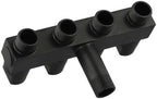 Brass Garden Hose Splitter 4 Outlet - Leak for proof Water Distributor with Flow Control Valves - Outdoor Faucet Manifold for Lawn Watering - 3/4 Inch Connection Black(Black) - Image 5
