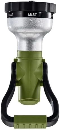 Fireman Style Hose Nozzle 6 Pattern, No-Squeeze Lever, Metal Build - Image 3