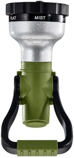 Fireman Style Hose Nozzle 6 Pattern, No-Squeeze Lever, Metal Build - Image 3