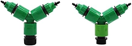 Hose Connector Adapter Y-shaped Garden Irrigation Type Three-way Diverter 3/4" External Thread, 1/2 Inch Hose Connector, With 1 Set Of 4mm / 8mm Hose Connector (Color : Type 1) - Image 2