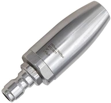 CS 250bar 3625psi High Pressure Spray Rotary Stainless Steel Turbo Jet Nozzle with 1/4 Quick Connect(250bar 030) by Unknown