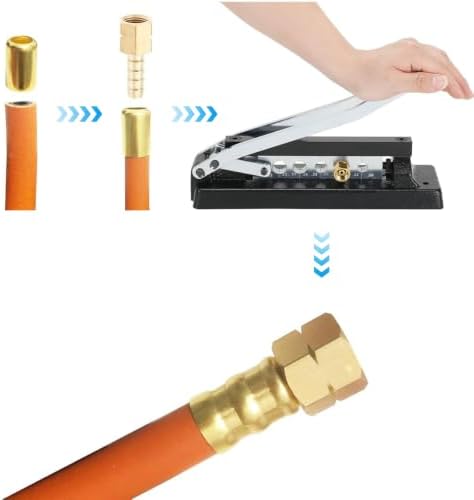 100Pcs 7325 Hose Ferrules Brass Fitting, Air Hose Repair Kit - Image 6