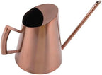 Stainless Steel Long Spout Watering Can, Rust-Resistant Precision Spout for Indoor Houseplants and Outdoor Garden Flowers, Modern Decorative Copper(1500 mL Copper) by Unknown