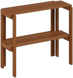 Furinno TIOMAN Plant Shelf, 2-Tier Plant Stand, Display Shelf, for Multiple Pot, Easy Toolless Assembly, Patio, Balcony, Garden, Natural - Image 5