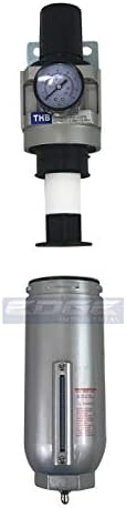 3/4" NPT HIGH FLOW AIR PRESSURE REGULATOR & PARTICULATE FILTER WATER TRAP COMBO FOR COMPRESSED AIR COMPRESSORS - Image 4