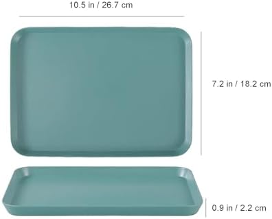 Multifunctional Drip Tray, Easy to Clean Spill Trays Anti-Scalding and Anti-Slip Design, Watering Tray for Plants Strong and Stable(Blue,10.5x7.2 in/26.7x18.2 cm) - Image 2