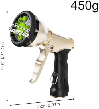 High Pressure Garden Hose Nozzle - 9-Modes Automotive Portable Sprayer - Image 5