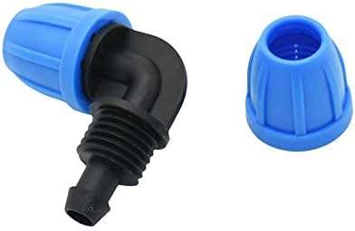 20pcs 3/8" Garden Hose Connector Knee Drip Irrigation Pipe Fitting Lock Nut 8/11 Elbow Barb 90 Degrees Hose Repair Adapter - Image 7