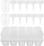 Yardwe Plastic Self Watering Seedling Cups with Tray, 2.5 Inch by YARDWE