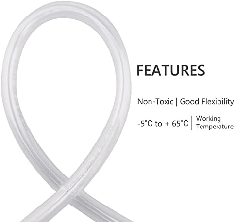 DERNORD PVC Tubing 5/8"ID X 13/16"OD Flexible Clear Vinyl Hose 50 Feet for Food Grade - Image 3