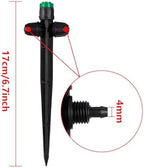 Leak-Proof Adjustable 30PCS Drip Irrigation Emitters Sprayer and 30PCS Drip Irrigation Mister with Lock Barbed for 1/4" Irrigation Tubing - Image 4