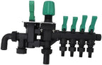 Hose Manifolds 4 Way Spigot Splitter Separate Switch Multifunction Easy Installation Oxidation sturdy for Farm Garden with Pressure Instrument - Image 6