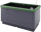 BioGreen Raised Garden Bed City Jungle | 8.98 gal | 13“ x 24“ x 13“ | Including Water Tank | Self-Watering Planter Box | Ideal for Balcony/Terrace by BioGreenUSAInc