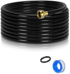 25FT Dehumidifier Drain Hose with 3/4" FHT Brass Connector, Leak-Proof by Ebusin