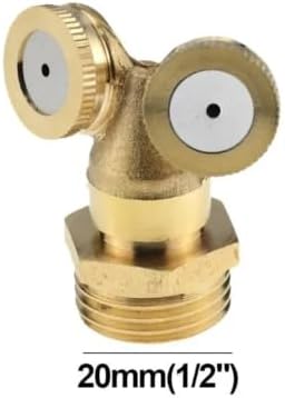 1Pc 1/2" Misting Nozzle Brass Atomizing Spray Fitting Nebulizer Hose Connector Water Sprinkler Adjustable Garden Lawn - Image 2