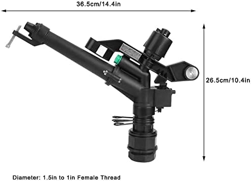 1.5in to 1in DN25 Female Thread Adjustable 360 Degree Rotating Rocking Arm Sprinkler Farm Irrigation Drip Irrigation Kits - Image 3