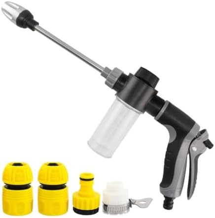Long Wand Car Wash Water Gun for Standard Garden Hose (T8-GUN-SB-4P-012) by Unknown