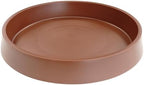 Plant Saucer Tray for Ceramic Plastic Pots, 20 inch Plant Saucers for Indoors, Pot Saucers Trays, Bird Bath Bowls, Flower Planter Water Drip Trays for Pots Base (20", Brown) by Bleuhome