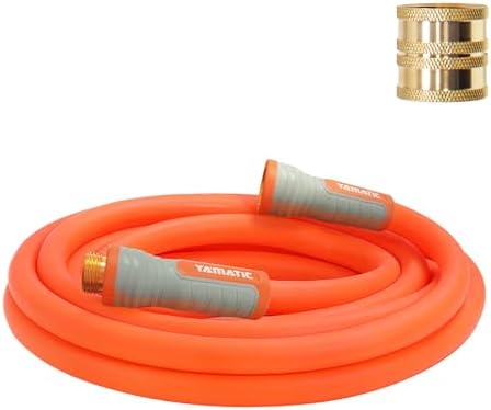 YAMATIC 15FT Flexible Garden Hose Female to Female 5/8in, Burst 600 PSI by YAMATIC
