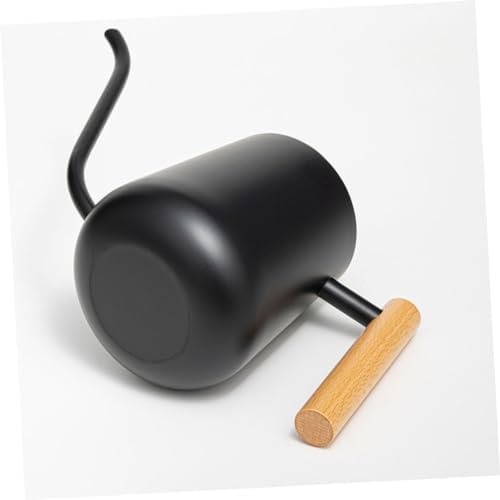 Stainless Steel Watering Can 1000ml Black with Long Spout - Image 5