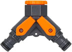 Hose Splitter 2 Way, Heavy Duty Metal Connector, 2 Way Garden Hose Splitter, Garden Hose Diverter Fittings with Control Valve, for Greenhouse, Agriculture, Animal Husbandry by Unknown