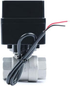 U.S. Solid Motorized Ball Valve- 1/2" Stainless Steel Ball Valve with Full Port, 9-36V AC/DC, 2 Wire Auto Return Setup, Normally Closed (N/C) - Image 6