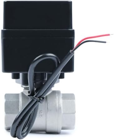 U.S. Solid Motorized Ball Valve- 1/2" Stainless Steel Ball Valve with Full Port, 9-36V AC/DC, 2 Wire Auto Return Setup, Normally Closed (N/C) - Image 6