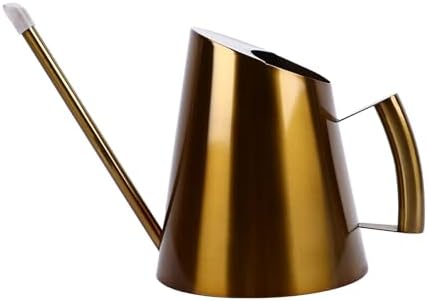 Stainless Steel Watering Can, Vintage Nordic Long Spout Water Can for Succulent Bonsai Garden Flower, 1.5L Capacity Gold, Indoor Plants Watering Pot with Fine Workmanship by Unknown