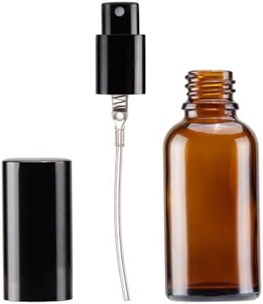 YIZHAO Amber Glass Spray Bottles 1oz, with Small Fine Mist Spray, Metal Cap, Refillable for Essential Oil,Travel,Cleaning,Perfume,Aromatherapy,Makeup – 24 Pcs - Image 4