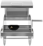 164.04 Feet Garden Hose Reel, 0.63" Wall-mounted Stainless Steel Hose Holder with 360° Rotation Handle & Storage Shelf - Image 4