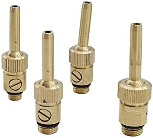 Hose Connector Brass Water Curtain, Water Line Fountain Nozzle, Adjustable 1/4" M10 M12 M14 External Thread Fountain, with Valve Garden Landscape Tools (Color : Brass) by Unknown
