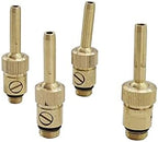 Quick Connect Garden Hose Brass Water Curtain, Water Line Fountain Nozzle, Adjustable 1/4" M10 M12 M14 External Thread Fountain, With Valve Garden Landscape Tools (Color : Dark Grey) by Unknown