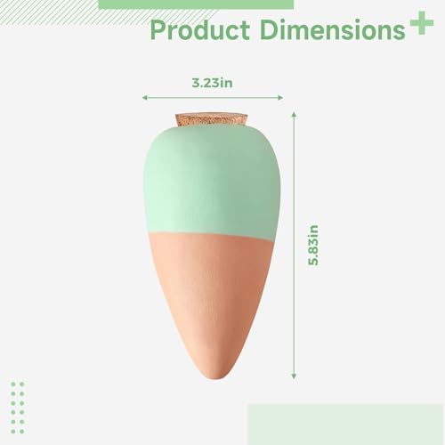 4 Pcs Ceramic Self Watering Spikes, Terracotta Watering Spikes Set 3.2 X 5.8 in, Automatic Plant Waterer, Slow Release Drip Irrigation Water System for Plants - Image 2