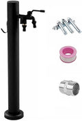 304 Stainless Steel Vertical Hose Stand with Faucet - Outdoor Antifreeze Water Dispenser Hydrant for Irrigation & Washing, 15x80cm (5.9x31.5in) - Durable, Weather-Resistant Design by Unknown