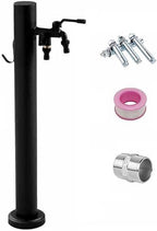 304 Stainless Steel Vertical Hose Stand with Faucet - Outdoor Antifreeze Water Dispenser Hydrant for Irrigation & Washing, 15x80cm (5.9x31.5in) - Durable, Weather-Resistant Design by Unknown