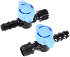 1/2" to 16mm PE Hose Barb Mini Valve Garden Tap Pipe Connector Drip Irrigation Fitting Water Control Adapter - Image 5