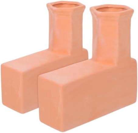 Terracotta Watering Spikes Self Watering Devices for Plants Brown by JEWEDECO