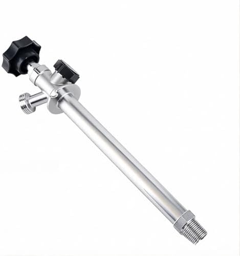 Frost Free Sillcock 8 Inch with Vacuum Breaker - 1/2" MIP Threaded Connection - Lead-Free Brass Outdoor Faucet, Anti-Siphon Freeze Proof Hose Bibb for Copper or CPVC Pipe - Image 6
