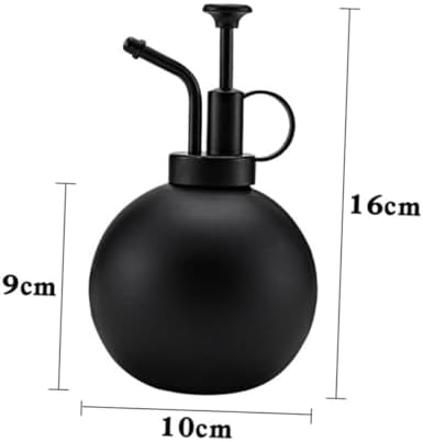 Black Watering Can 500ml Xmas Stainless Steel for Flowers and Plants - Image 2