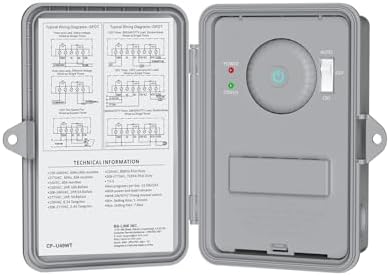 BN-LINK Pool Pump Timer, Heavy Duty Outdoor Smart Wi-Fi Timer Box, 2HP 40A Max, 120, 240, 277 VAC, for Pool Pump, Water Heater, Fans, SPA, Compatible with Smart Phone, Alexa, Google Assistant by BN-LINK