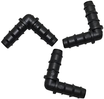 Garden Plumbing Adapter 8mm Barb Elbow Connector Greenhouse Drip Irrigation System Pipe Fittings Garden Fittings Agricultural Hose Adapter 30 Pcs - Image 5