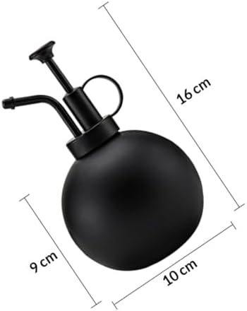 jojofuny 304 Stainless Steel Watering Can and Handheld Spray Kettle 500ml for Indoor Plants Gardening Black Large Capacity Household Sprinkling Bottle - Image 2