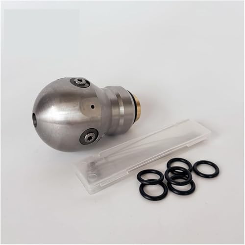 3/8" Rotary Jetter Nozzle High Pressure Cleaning 360 Degree Rotary Cleaning Lamp Sewer Jet Nozzle Pipe Drain Cleaning Rotating (3/8 Female 60LPM) - Image 2