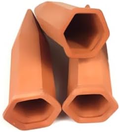 TEHAUX 4 Pcs Automatic Watering Spikes for Hanging Plants, Porcelain Orange - Image 5